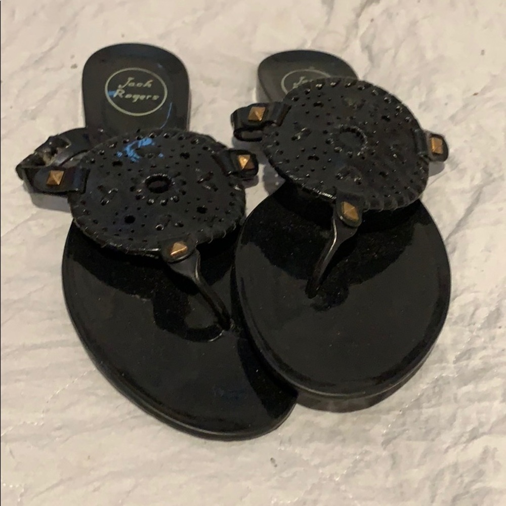 Jack Rogers sandals black size 8